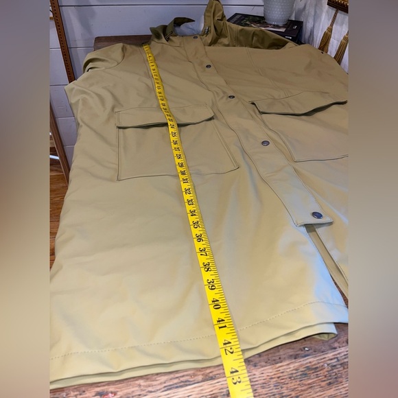 YESTA Long Hooded Raincoat Size 20w - Picture 10 of 10